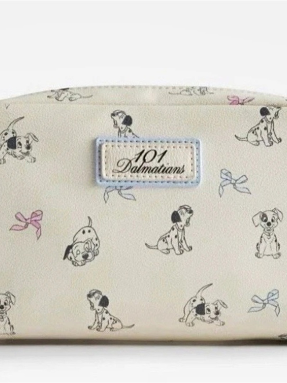 101 Dalmatians cosmetic pouch in Cream & Pink NWT